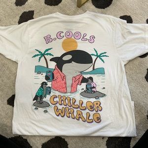 white cute Basic-tee kinda oversized